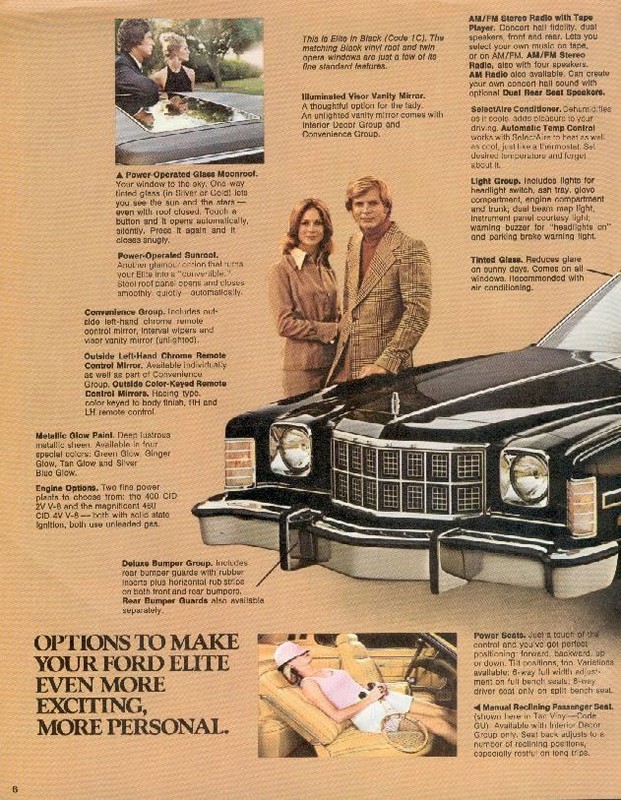 1975 Ford Elite Brochure Page 3